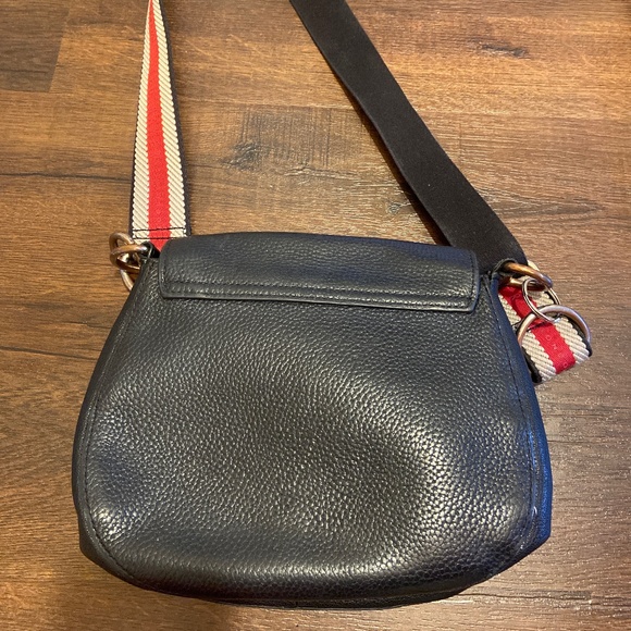 TED BAKER DARCELL AMALI BLACK PEBBLE LEATHER CROSSBODY SADDLE BAG HANDBAG - Picture 12 of 16